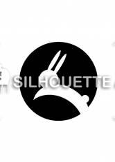 月とウサギ シルエット イラストの無料ダウンロードサイト シルエットac