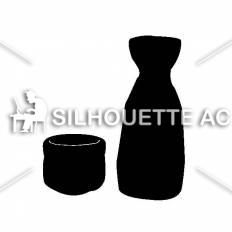 日本酒 シルエット イラストの無料ダウンロードサイト シルエットac