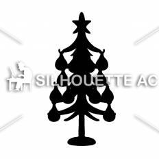 クリスマスツリー シルエット イラストの無料ダウンロードサイト シルエットac