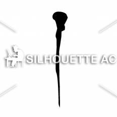 杖 シルエット イラストの無料ダウンロードサイト シルエットac
