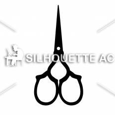 ハサミ シルエット イラストの無料ダウンロードサイト シルエットac