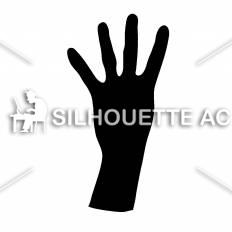 手 シルエット イラストの無料ダウンロードサイト シルエットac