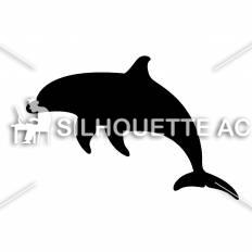 イルカ シルエット イラストの無料ダウンロードサイト シルエットac