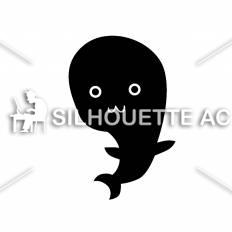 クジラ シルエット イラストの無料ダウンロードサイト シルエットac