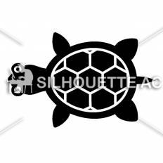 亀 シルエット イラストの無料ダウンロードサイト シルエットac