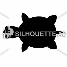 亀 シルエット イラストの無料ダウンロードサイト シルエットac