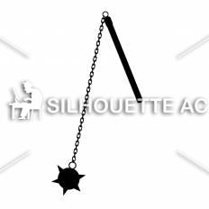 鎖鎌 シルエット イラストの無料ダウンロードサイト シルエットac