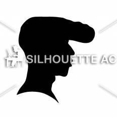 横顔 シルエット イラストの無料ダウンロードサイト シルエットac
