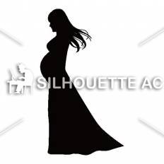 妊婦 シルエット イラストの無料ダウンロードサイト シルエットac