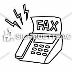 Fax シルエット イラストの無料ダウンロードサイト シルエットac