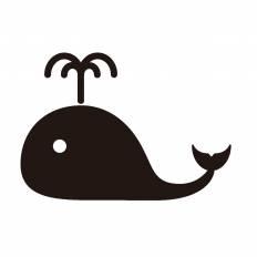 クジラ シルエット イラストの無料ダウンロードサイト シルエットac