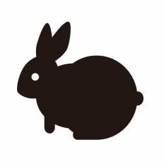 ウサギ シルエット イラストの無料ダウンロードサイト シルエットac