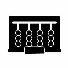 そろばん シルエット イラストの無料ダウンロードサイト シルエットac