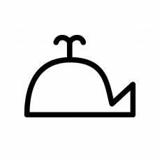 クジラ シルエット イラストの無料ダウンロードサイト シルエットac