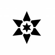 六芒星 シルエット イラストの無料ダウンロードサイト シルエットac