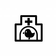 病院 シルエット イラストの無料ダウンロードサイト シルエットac