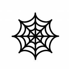 蜘蛛の巣 シルエット イラストの無料ダウンロードサイト シルエットac