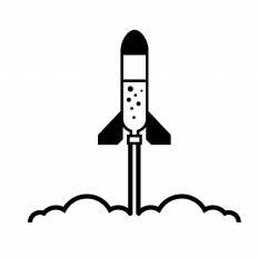 ペットボトルロケット シルエット イラストの無料ダウンロードサイト シルエットac