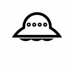 Ufo シルエット イラストの無料ダウンロードサイト シルエットac