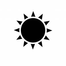 太陽 シルエット イラストの無料ダウンロードサイト シルエットac