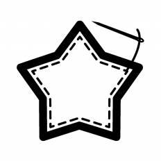 星型の布 シルエット イラストの無料ダウンロードサイト シルエットac