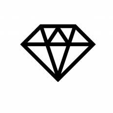ダイヤモンド シルエット イラストの無料ダウンロードサイト シルエットac