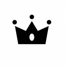 王冠 シルエット イラストの無料ダウンロードサイト シルエットac