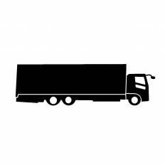 大型トラック シルエット イラストの無料ダウンロードサイト シルエットac