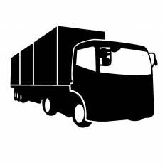 トラック シルエット イラストの無料ダウンロードサイト シルエットac