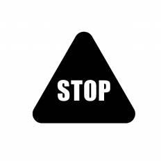 Stopマーク シルエット イラストの無料ダウンロードサイト シルエットac