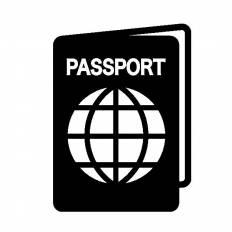 パスポート シルエット イラストの無料ダウンロードサイト シルエットac