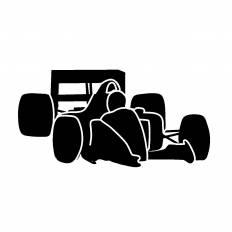 レーシングカー シルエット イラストの無料ダウンロードサイト シルエットac