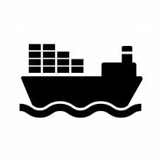 貨物船 シルエット イラストの無料ダウンロードサイト シルエットac
