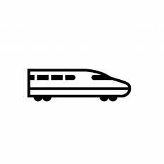 新幹線 シルエット イラストの無料ダウンロードサイト シルエットac