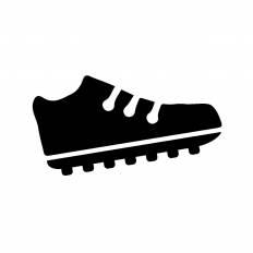 運動靴 シルエット イラストの無料ダウンロードサイト シルエットac