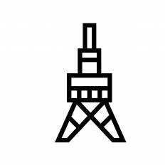 東京タワー シルエット イラストの無料ダウンロードサイト シルエットac