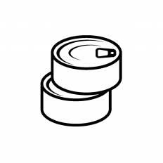 缶詰 シルエット イラストの無料ダウンロードサイト シルエットac