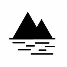 山 シルエット イラストの無料ダウンロードサイト シルエットac