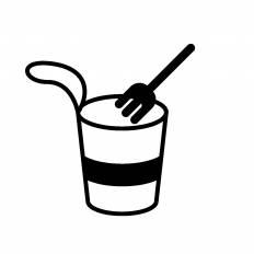 カップラーメン シルエット イラストの無料ダウンロードサイト シルエットac