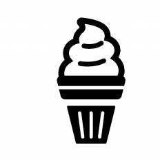 ソフトクリーム シルエット イラストの無料ダウンロードサイト シルエットac