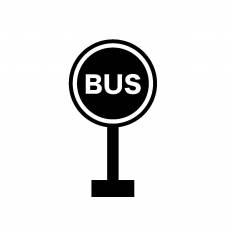 バス停 シルエット イラストの無料ダウンロードサイト シルエットac