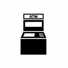 Atm シルエット イラストの無料ダウンロードサイト シルエットac