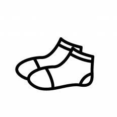靴下 シルエット イラストの無料ダウンロードサイト シルエットac