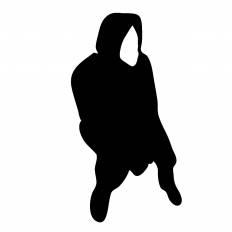 座っている人 シルエット イラストの無料ダウンロードサイト シルエットac