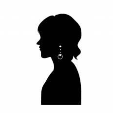 女性の横顔 シルエット イラストの無料ダウンロードサイト シルエットac