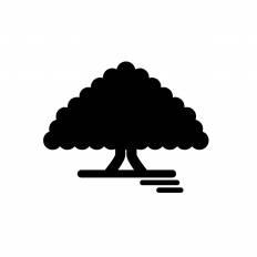 この木何の木 シルエット イラストの無料ダウンロードサイト シルエットac