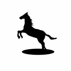 馬の彫刻 シルエット イラストの無料ダウンロードサイト シルエットac