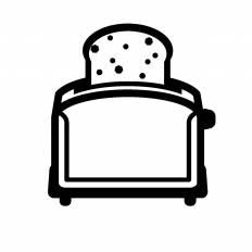 トースター シルエット イラストの無料ダウンロードサイト シルエットac