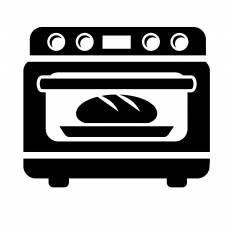 オーブン シルエット イラストの無料ダウンロードサイト シルエットac
