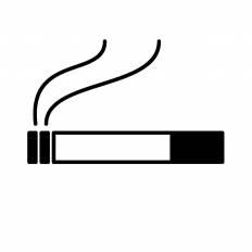 タバコ シルエット イラストの無料ダウンロードサイト シルエットac